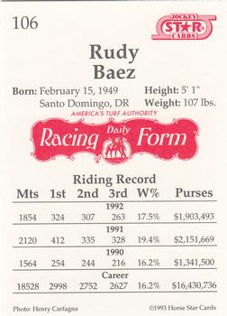 1993 Jockey Star #106 Rudy Baez Back